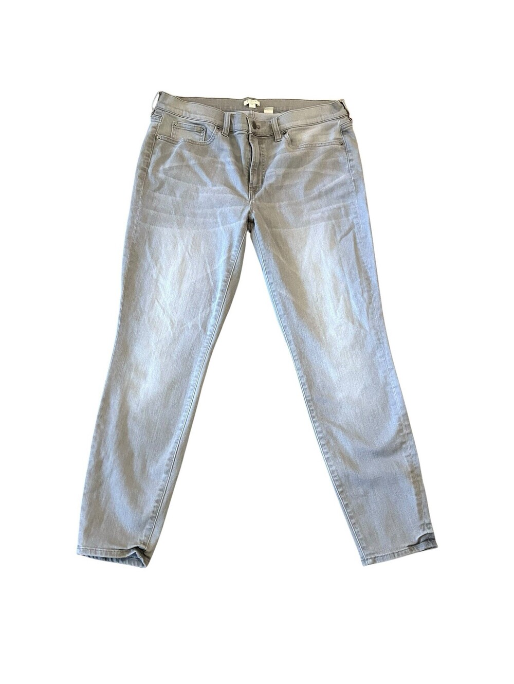 J. Crew Light Gray Straight-Leg Jeans